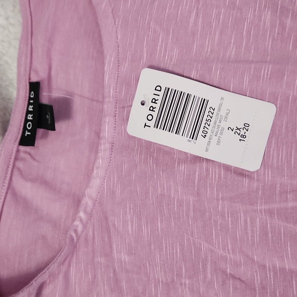 SOLD NWT Torrid pink blouse Size 2 - Picture 2 of 3